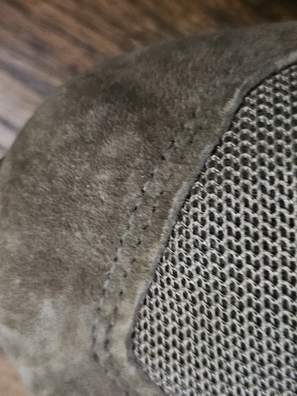 New Balance Olive Green Suede Athletic Sneakers - Picture 4 of 9